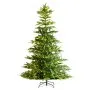 VEVOR Árbol de Navidad Artificial 2,3 m Árbol de Decoración Navideña Completo con 700 Luces LED Color Blanco Cálido 1319 Puntas de Ramas Base de Metal para Decoración de Hogar, Fiesta, Oficina