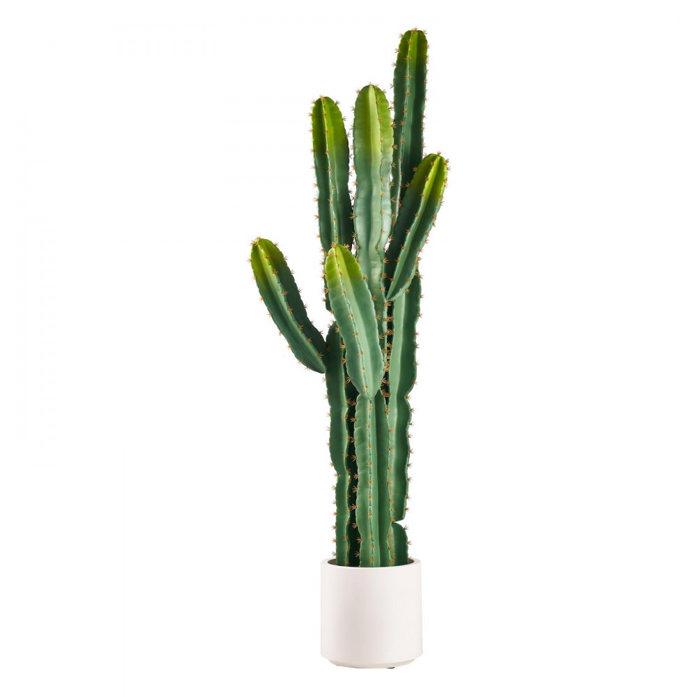 VEVOR Cactus Artificial de 22,9 x 152,4 cm Planta Artificial EVA con Maceta, con Textura 3D, Tonos Verdes Degradados, EVA Resistente al Sol y Espinas Realistas Para Salón, Entrada, Oficina y Tienda