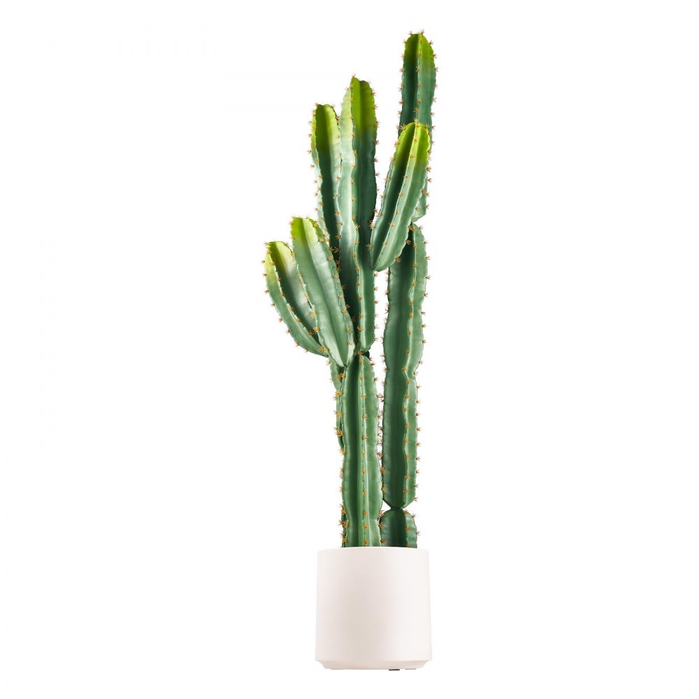 VEVOR Cactus Artificial de 22,9 x 152,4 cm Planta Artificial EVA con Maceta, con Textura 3D, Tonos Verdes Degradados, EVA Resistente al Sol y Espinas Realistas Para Salón, Entrada, Oficina y Tienda