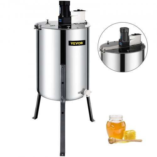 4 Cuadros Eléctrico Extractor De Miel Inoxidable Cuatro Cuadros Miel Familia