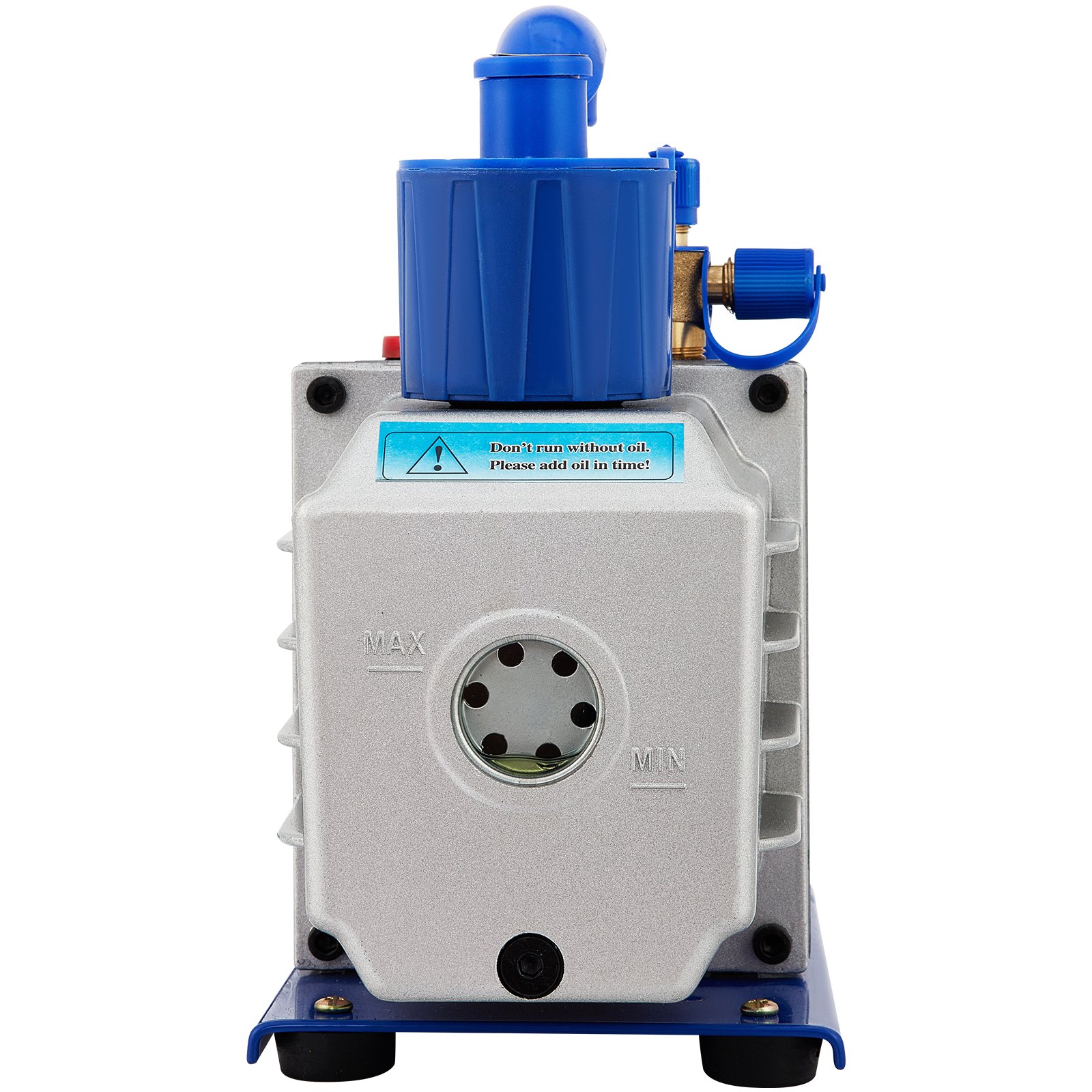 VEVOR Bomba de Vacío 141L/min 19L Cámara de Vacío con Bomba Rotativa de Una Sola Etapa 5 CFM 1/3 HP HVAC Kit de Herramientas de Aire para Estabilizar Madera Desgasificar Siliconas, Epoxis