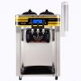VEVOR Commercial Ice Cream Maker, 22-30L/H Yield, Countertop Soft Serve Machine with 2x6L Hopper 2L Cylinder LCD Panel Puffing Shortage Alarm, Frozen Yogurt Maker for Restaurant Snack Bar, Silve