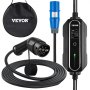 VEVOR Cargador Portátil para Vehículos Eléctricos de 16 A Tipo 2, Cargador Home EV 7,5 m, Cargador de Coche Eléctrico con la Mayoría de los Coches Eléctricos, que Cumplen con la Norma IEC 62196-2