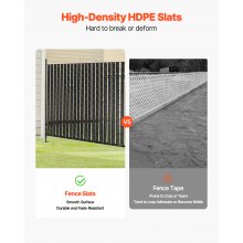 VEVOR Láminas de Privacidad de Doble Pared con Bloqueo Inferior y Alas 2350 mm