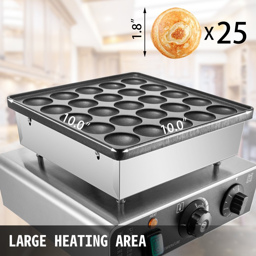 Gofrera Americana De Hierro Pancake Waffle Crepe 220v Para Takoyaki Np542 25