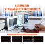 VEVOR Osciloscopio Digital 1 GS/s Frecuencia de Muestreo Kit de Osciloscopio Profesional Ancho de Banda 100 MHz 4 Canales Algoritmos Matemáticos y FFT para Medición de Señal Mantenimiento Depuración