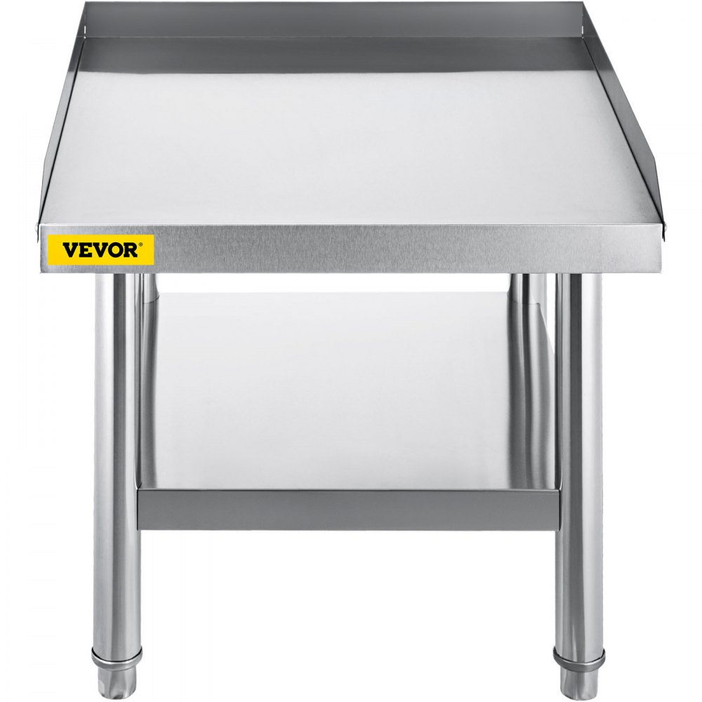 Mesa de acero inoxidable VEVOR para preparación y trabajo, soporte para equipos de cocina de 24" x 24