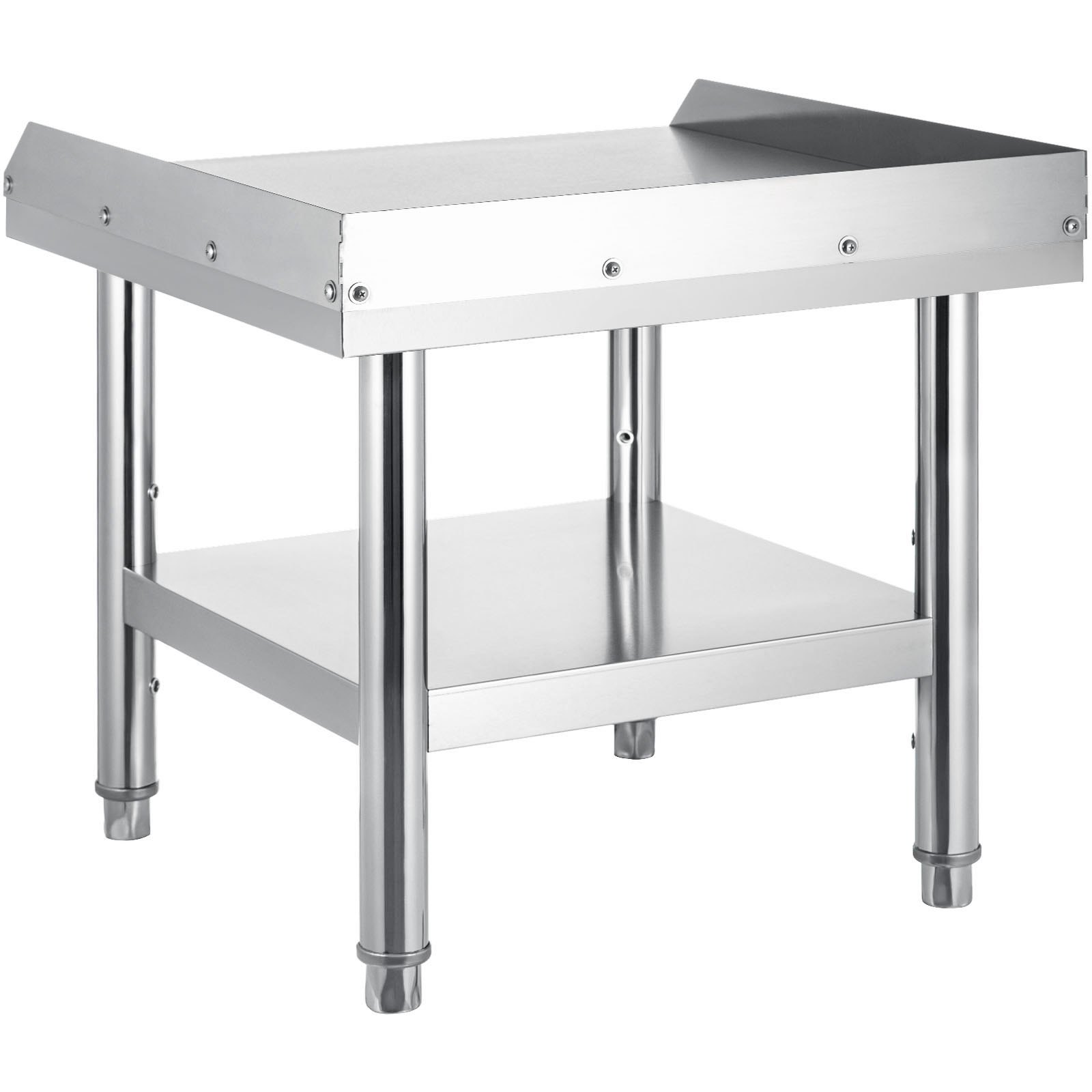 Mesa de acero inoxidable VEVOR para preparación y trabajo, soporte para equipos de cocina de 24" x 24