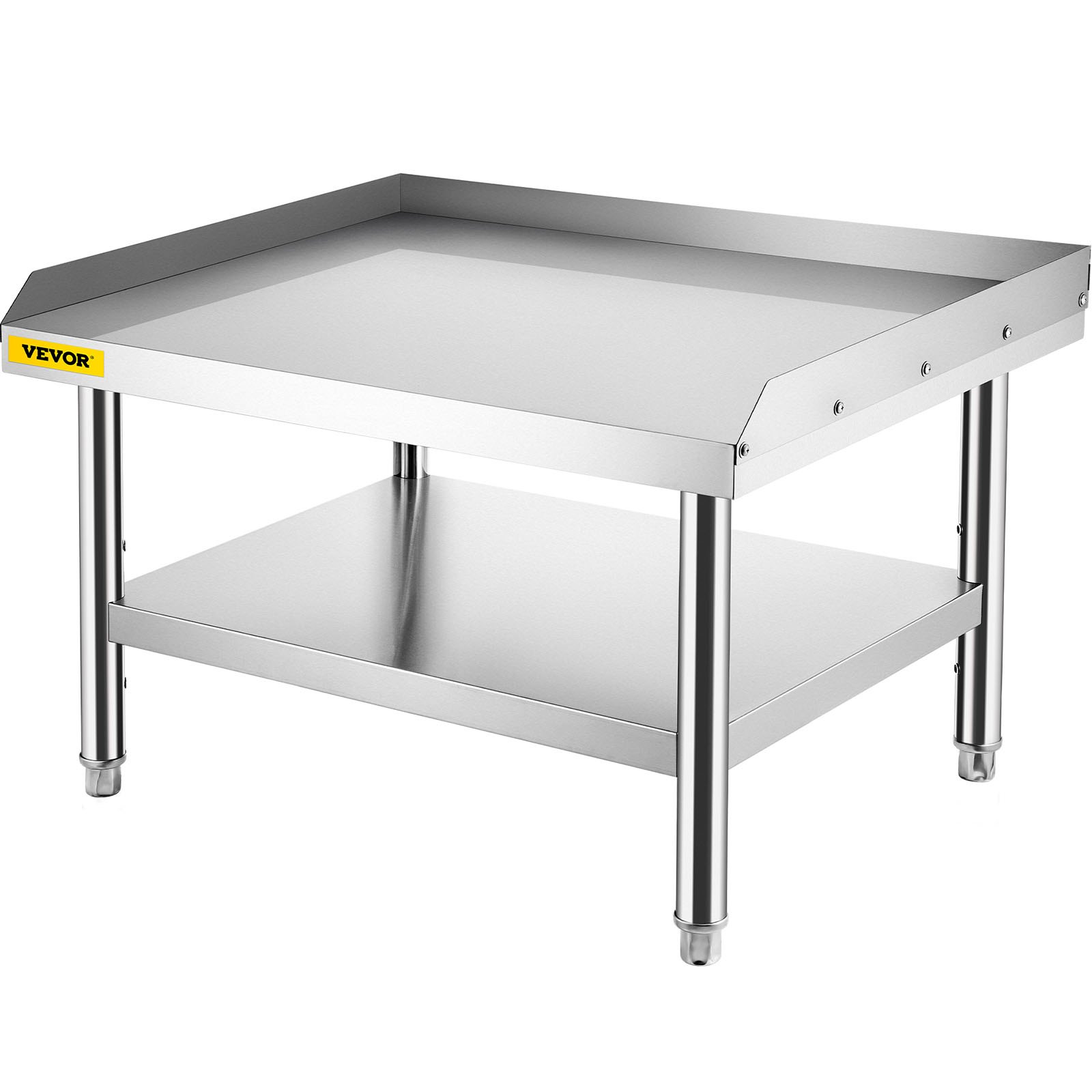 Mesa de acero inoxidable VEVOR para preparación y trabajo, soporte para equipos de cocina de 36" x 30
