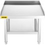 VEVOR Mesa de acero inoxidable para preparación y trabajo, soporte para equipos