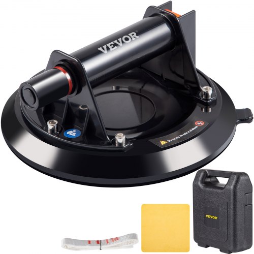 VEVOR Vacío Ventosa de Vidrio 8 \'\' Levantador de Ventosas Almohadillas 220lbs 200 x 85mm Material de plástico Abs y Caucho Levantador Vidrio Ventosa