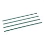 VEVOR Láminas de Privacidad con Bloqueo Inferior 1130 x 27,7 x 7,8 mm, Láminas Verticales de Doble Pared de HDPE con Bloqueo Inferior para Cercas de Alambre de Cadena para Jardines, Granjas, Verde