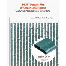 VEVOR Láminas de Privacidad de Doble Pared con Bloqueo Inferior 1130x27,7x7,8 mm