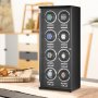 VEVOR Watch Winder, Automatic Watch Winder, Watch Winder for Automatic Watches, Automatic Watch Winder with Space for 8 Watches, LED Lighting, 150-207 mm Adjustable Strap Length