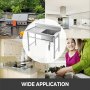 VEVOR Fregadero de un Seno para Cocina de Acero Inoxidable 98 x 60 x 111 CM Fregadero Cocina Rectangular Fregadero Cocina un Seno con Panel Izquierdo Cuadrado Lavabo Sobre-Encimera