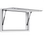 VEVOR Ventana de Concesión de Aleación de Aluminio, para Camiones de Comida, con Ángulo de hasta 85 Grados, con Dos Ventanas Corredizas, Puerta Abatible y Gancho de Arrastre, 915 x 610 mm, Blanco