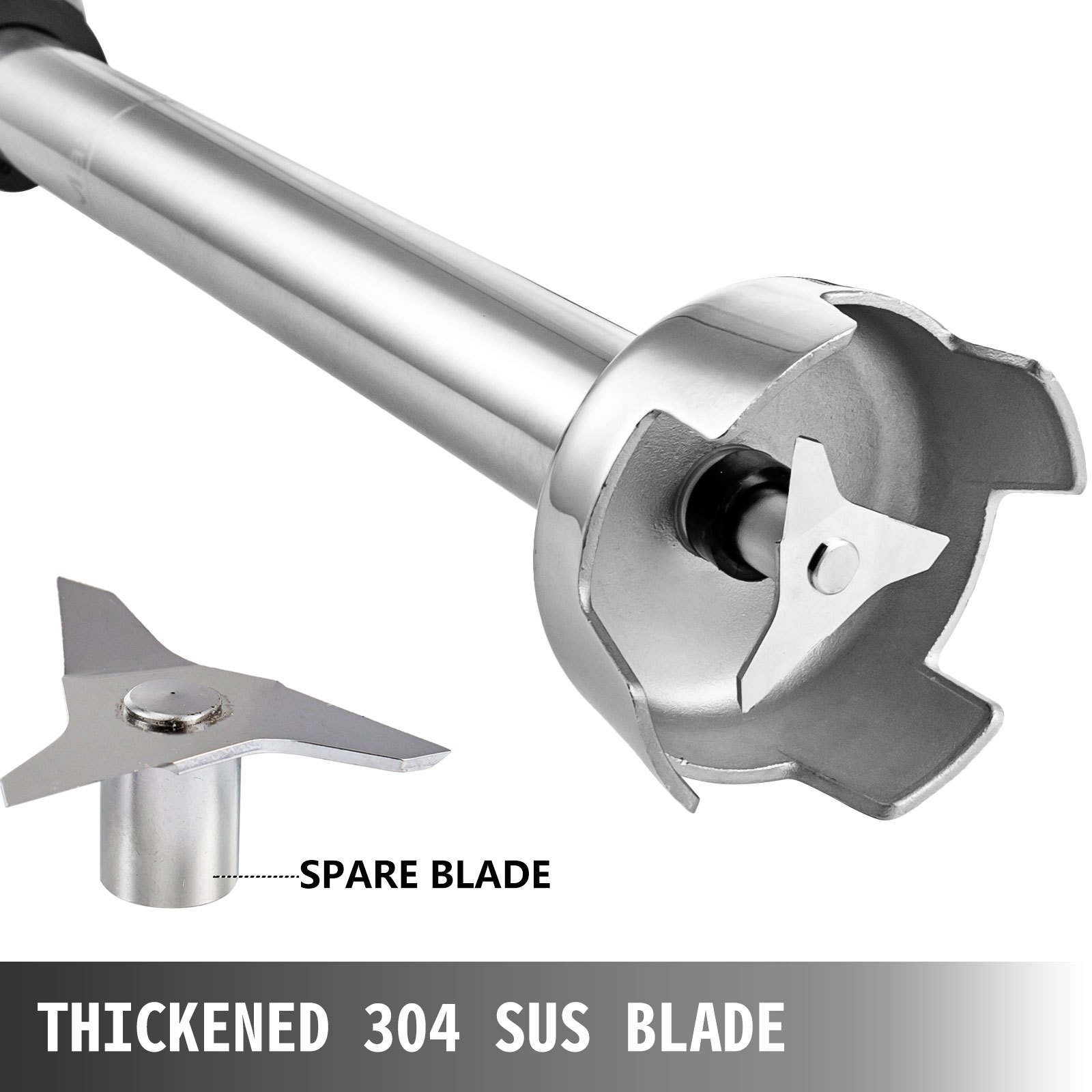 Batidora De Mano Profesional Brazo Batidor Inmersión 20cm 500w - 4000-16000rpm