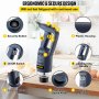 VEVOR Batidoras de Mano Profesional 500w Triturador Industrial de Cocina 4000-16000 RPM Licuadora de Inmersión Comercial de 14.5 Pulgadas de Velocidad Variable Más Profundamente 40cm (Azul)