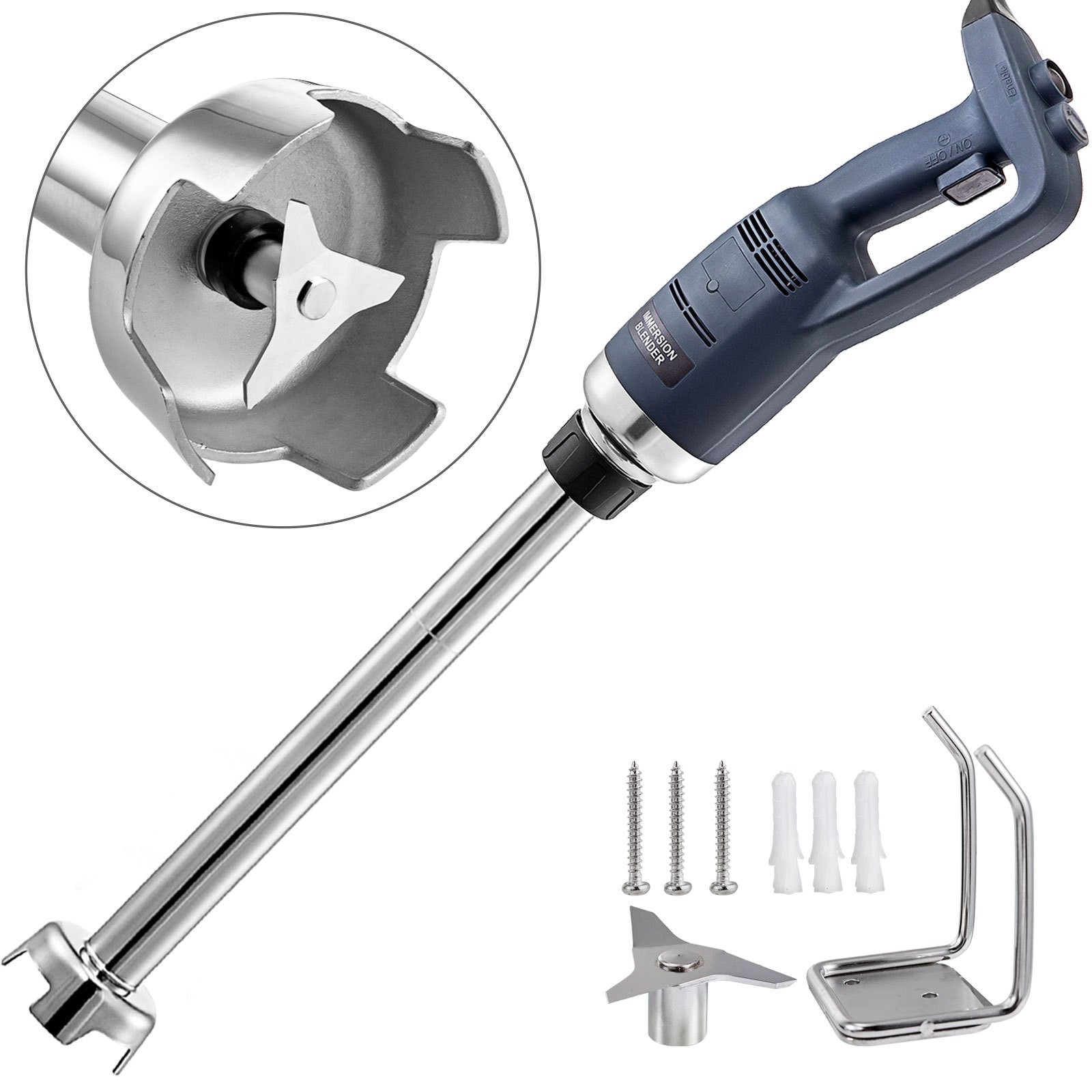 VEVOR Batidoras de mano profesional 500w Triturador industrial de cocina 4000-16000 Rpm Licuadora de Inmersión Comercial de 18,4 Pulgadas de la colección
