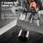 VEVOR Taladro de Diamante Diámetro Perforadora Hormigonde 8-10,2 cm Taladro de Mano para Hormigón Profundidad de 400mm Broca Diamantada 1500W