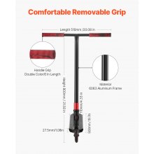 VEVOR Patinete Acrobático con Plataforma de Doble Capa Ruedas de PU de 110 mm