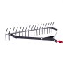 VEVOR Pond Rake 810x495x165 mm, Double-Sided Iron Weed Removal Tool, Lightweight Pond Plant Cutter with 9 m Rope, No Assembly Required, for Pond, Lake, Stream