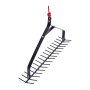 VEVOR Pond Rake 810x495x165 mm, Double-Sided Iron Weed Removal Tool, Lightweight Pond Plant Cutter with 9 m Rope, No Assembly Required, for Pond, Lake, Stream