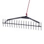 VEVOR Pond Rake 810x495x165 mm, Double-Sided Iron Weed Removal Tool, Lightweight Pond Plant Cutter with 9 m Rope, No Assembly Required, for Pond, Lake, Stream