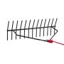 VEVOR Rastrillo para Malezas Acuáticas, Rastrillo Doble Cara para Malezas de Lago 610 x 215 x 355 mm Herramienta Ligera con Cuerda y Orificio de Amarre para Limpiar Estanques, Lagos y Riachuelos