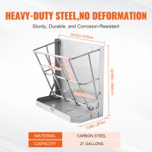 VEVOR Comedero de Pared para Cabras Comedero de Heno y Cereales de 179,57 L