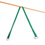 VEVOR Correa de Equilibrio de 18,3 m Carga 226,8 kg Juego Completo con Protector de Árbol Entrenador de Brazo Curso de Equilibrio de Fácil Configuración para Niños Adultos Principiantes y Avanzados