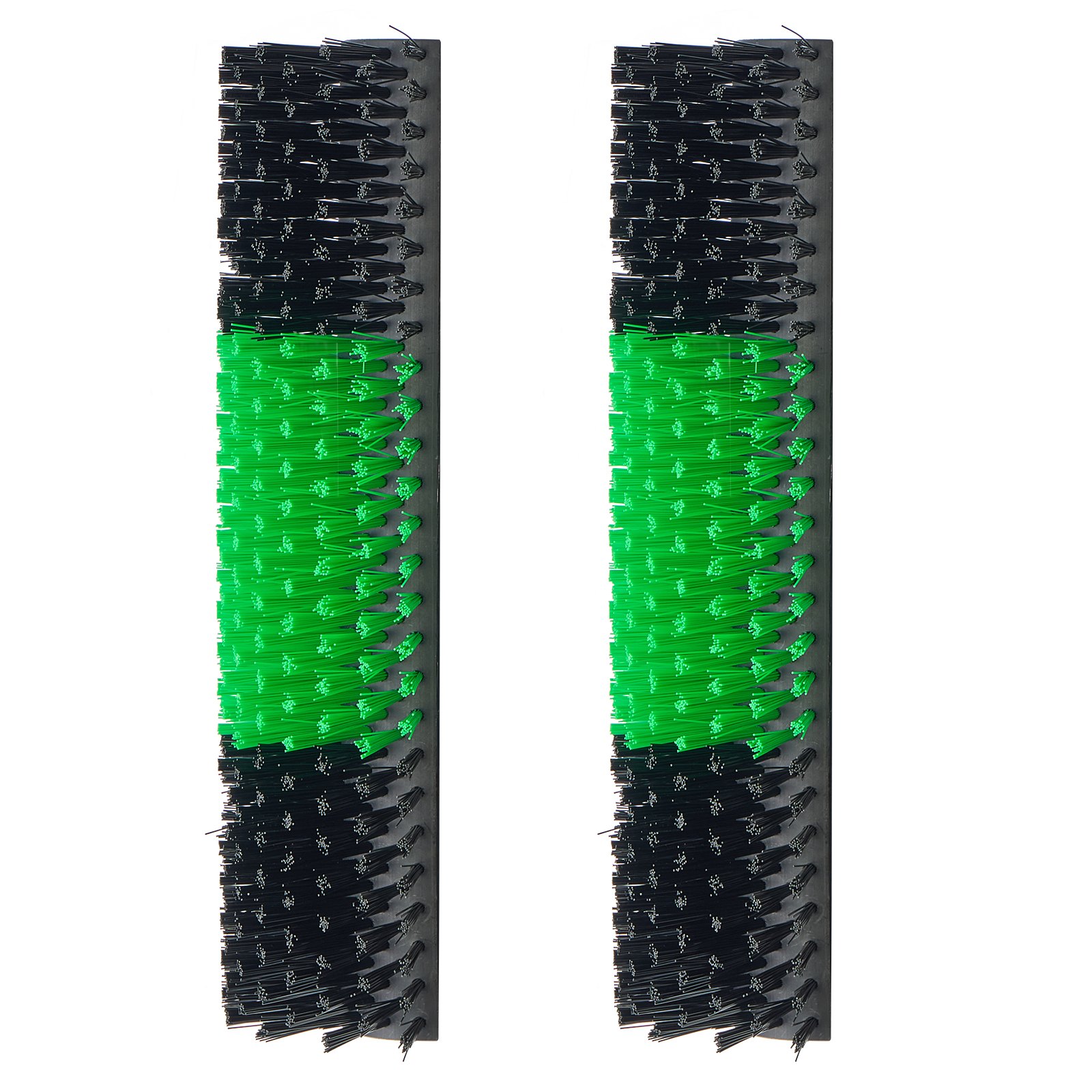 VEVOR Cepillo Rascador para Ganado, Paquete de 2 Unidades, 430 x 190 mm, Cepillo de Masaje para Vacas Caballos Ovejas, Tornillos Incluidos, Raspador para Ganadería Campos Granjas, Color Verde y Negro