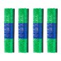 VEVOR Cepillo Rascador para Ganado, Set de 4 Piezas, 430 x 100 mm, Cepillo de Masaje para Caballos Vacas Ovejas, Raspador para Granja Campo Parque Zoológico, con Accesorios de Instalación, Verde Azul