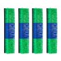 VEVOR Cepillo Rascador para Ganado, Set de 4 Piezas, 430 x 100 mm, Cepillo de Masaje para Caballos Vacas Ovejas, Raspador para Granja Campo Parque Zoológico, con Accesorios de Instalación, Verde Azul
