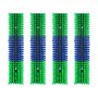 VEVOR Cepillo Rascador para Ganado, Set de 4 Piezas, 430 x 100 mm, Cepillo de Masaje para Caballos Vacas Ovejas, Raspador para Granja Campo Parque Zoológico, con Accesorios de Instalación, Verde Azul