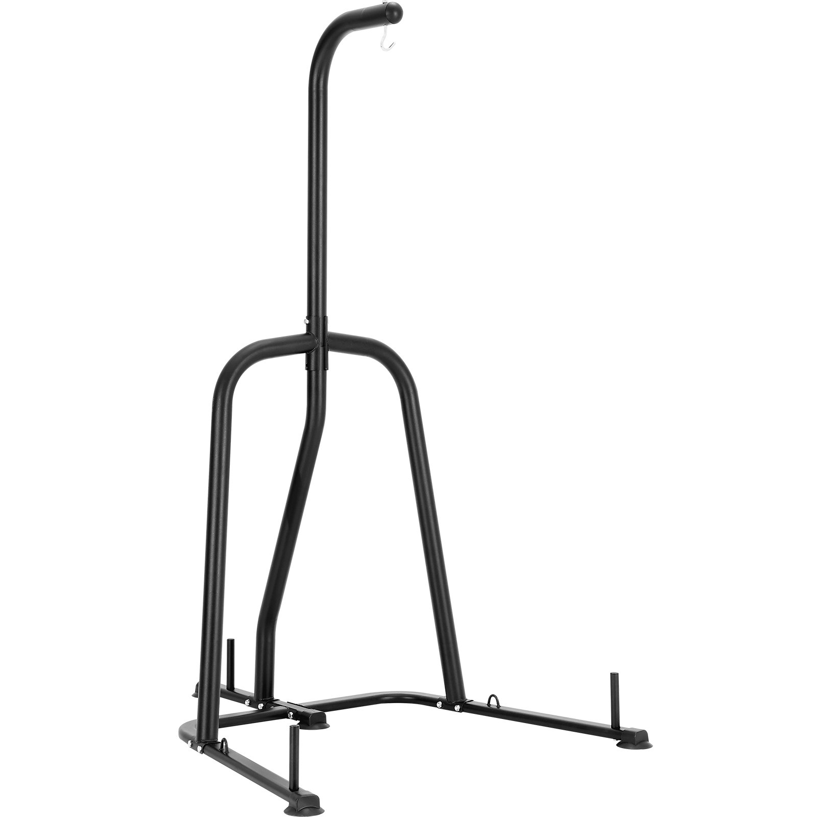 VEVOR Soporte para Saco de Boxeo de Acero Estación de Boxeo Independiente Carga de 181 kg Soporte de Boxeo Altura Ajustable con Base Pesada Equipo de Entrenamiento para Gimnasio en casa 126x143x208 cm