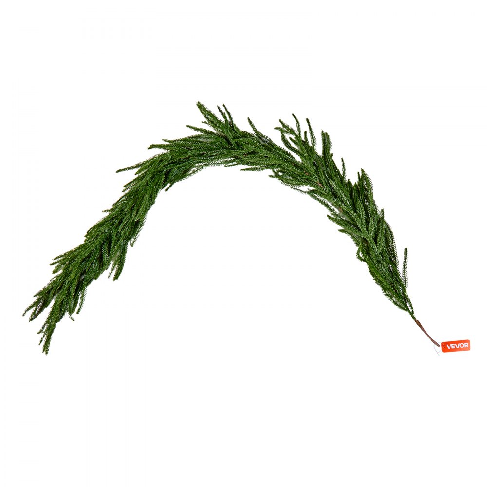 VEVOR Guirnalda Navideña de Pino Largo de 1524 mm Guirnalda Artificial de Plantas Decoración para Navidad en Interior y Exterior Ramas de Pino Corona para Escaleras, Chimeneas, Puertas, Barandillas