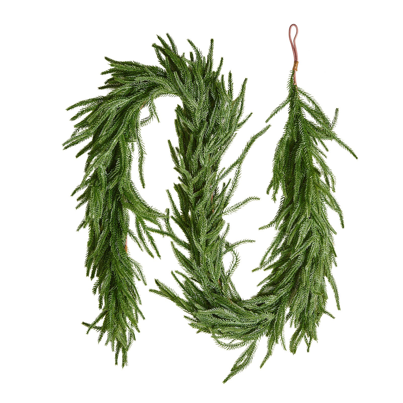 VEVOR Guirnalda Navideña de Pino Largo de 1828 mm Guirnalda Artificial de Plantas Decoración para Navidad en Interior y Exterior Ramas de Pino Corona para Escaleras, Chimeneas, Puertas, Barandillas