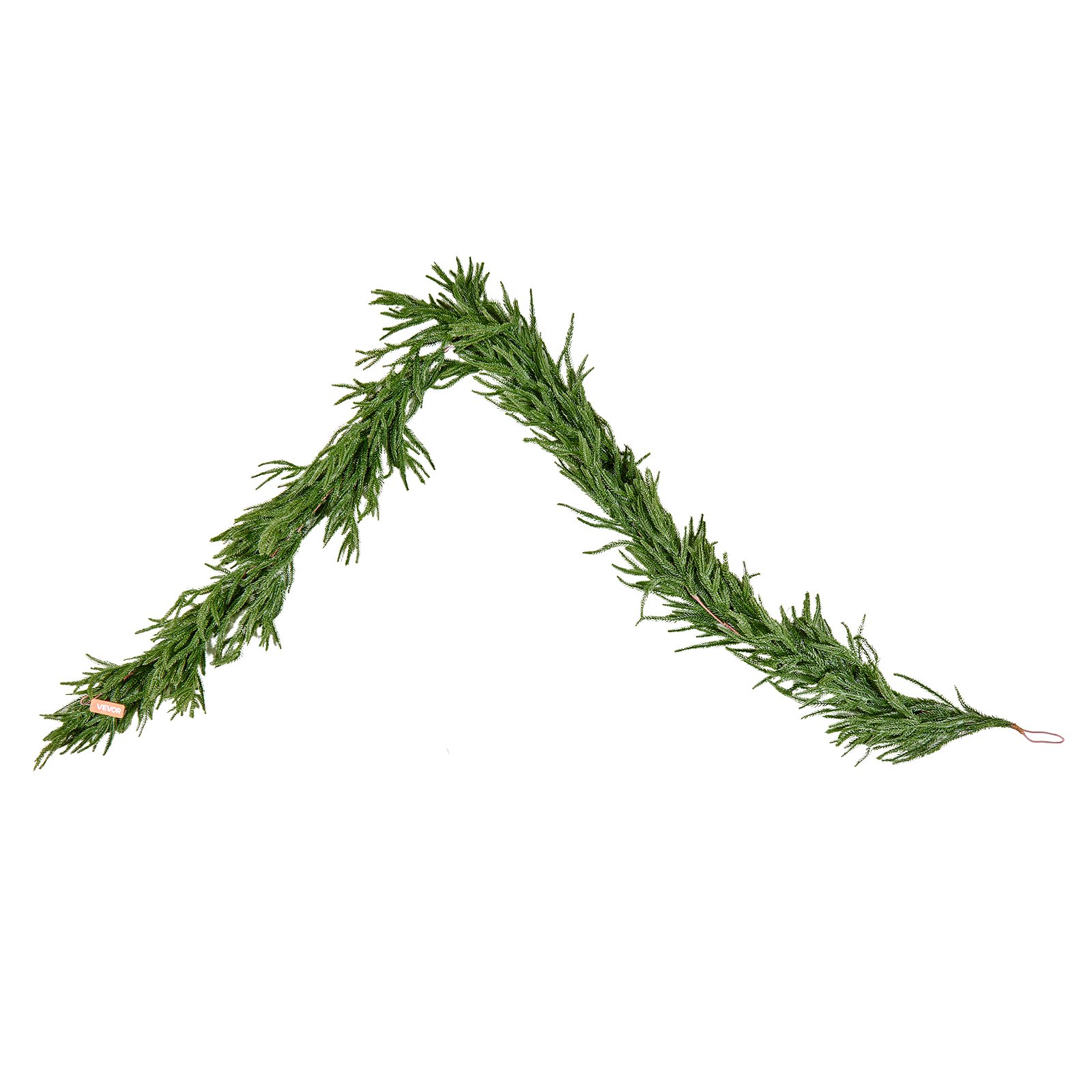 VEVOR Guirnalda Navideña de Pino Largo de 2750 mm Guirnalda Artificial de Plantas Decoración para Navidad en Interior y Exterior Ramas de Pino Corona para Escaleras, Chimeneas, Puertas, Barandillas