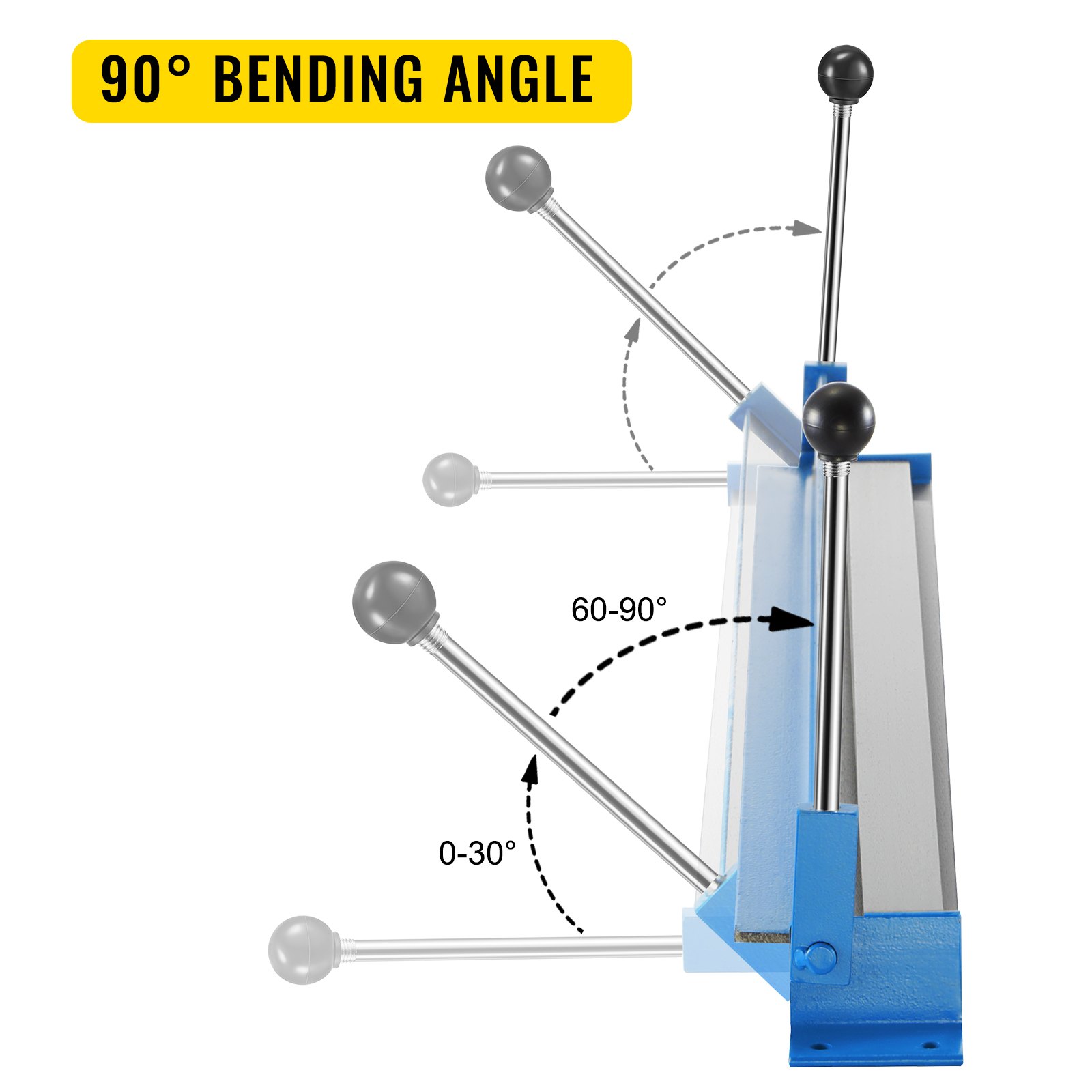 Vevor Dobladora De Chapa Máquina Plegadora Manual De Metal 1410 X 180 X 160 Mm