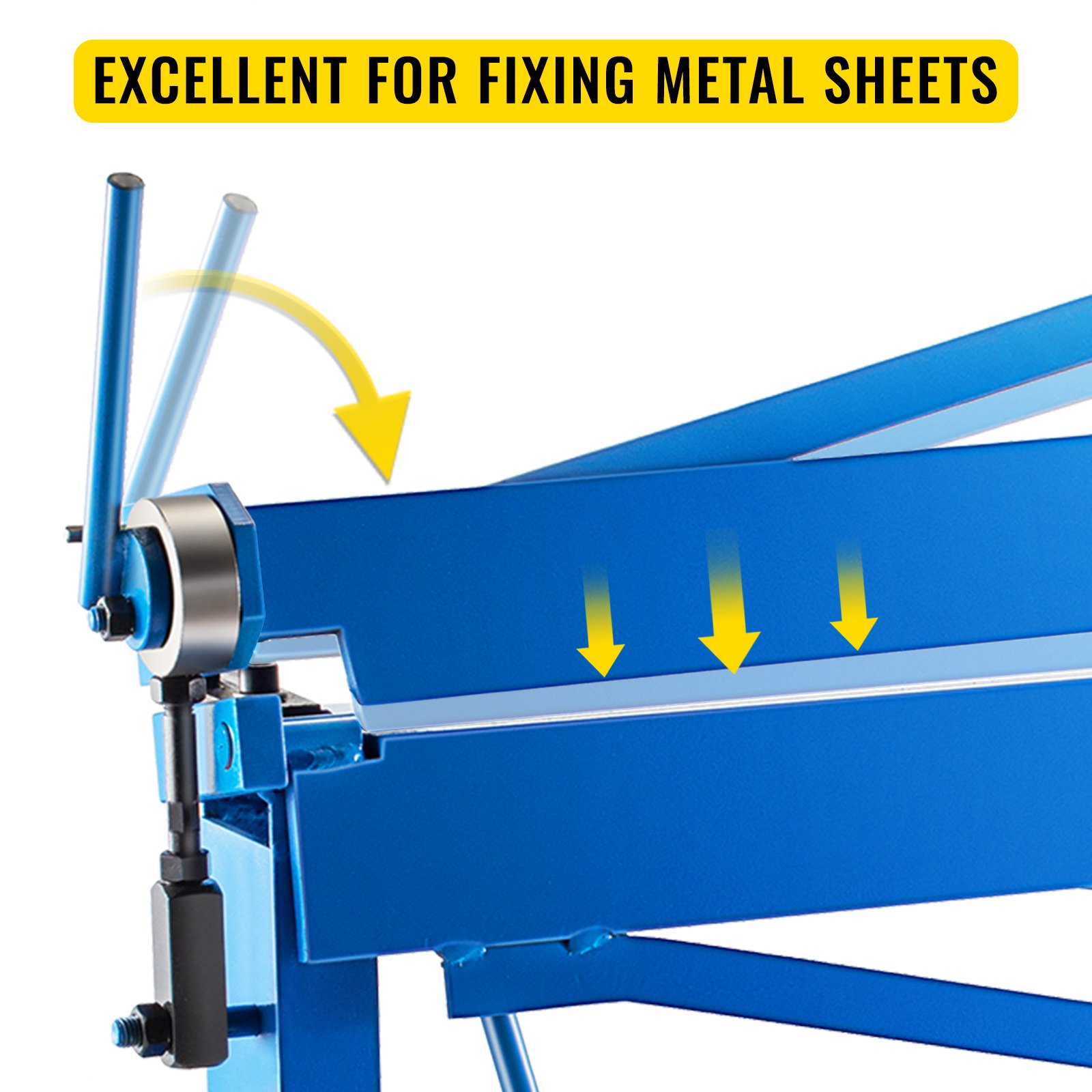 Vevor Dobladora De Chapa Máquina Plegadora Manual De Metal 2.000 X 360 X 650 Mm