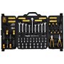 VEVOR 221-Piece Mechanic's Tool Set, 1/4" & 3/8" Drive Sockets, SAE & Metric Mechanic's Tool Set with Bits, Wrenches, Ratchet Handle, and Storage Case