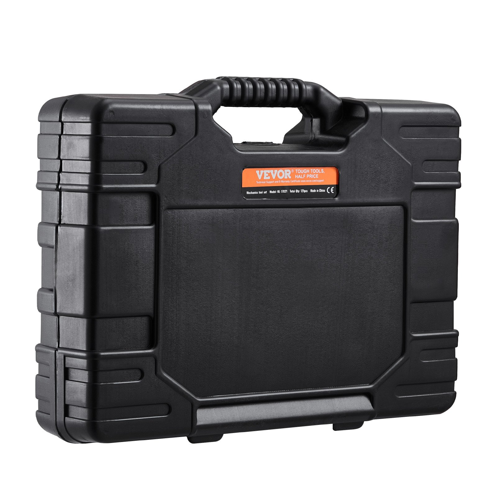 VEVOR 121 PCS Kit de Herramientas Mecánicas SAE y Métricas con Dados con Impulsión, Puntas, Llaves, Mango de Trinquete, Accesorios y Estuche de Almacenamiento de Plástico para Reparación de Automóvil