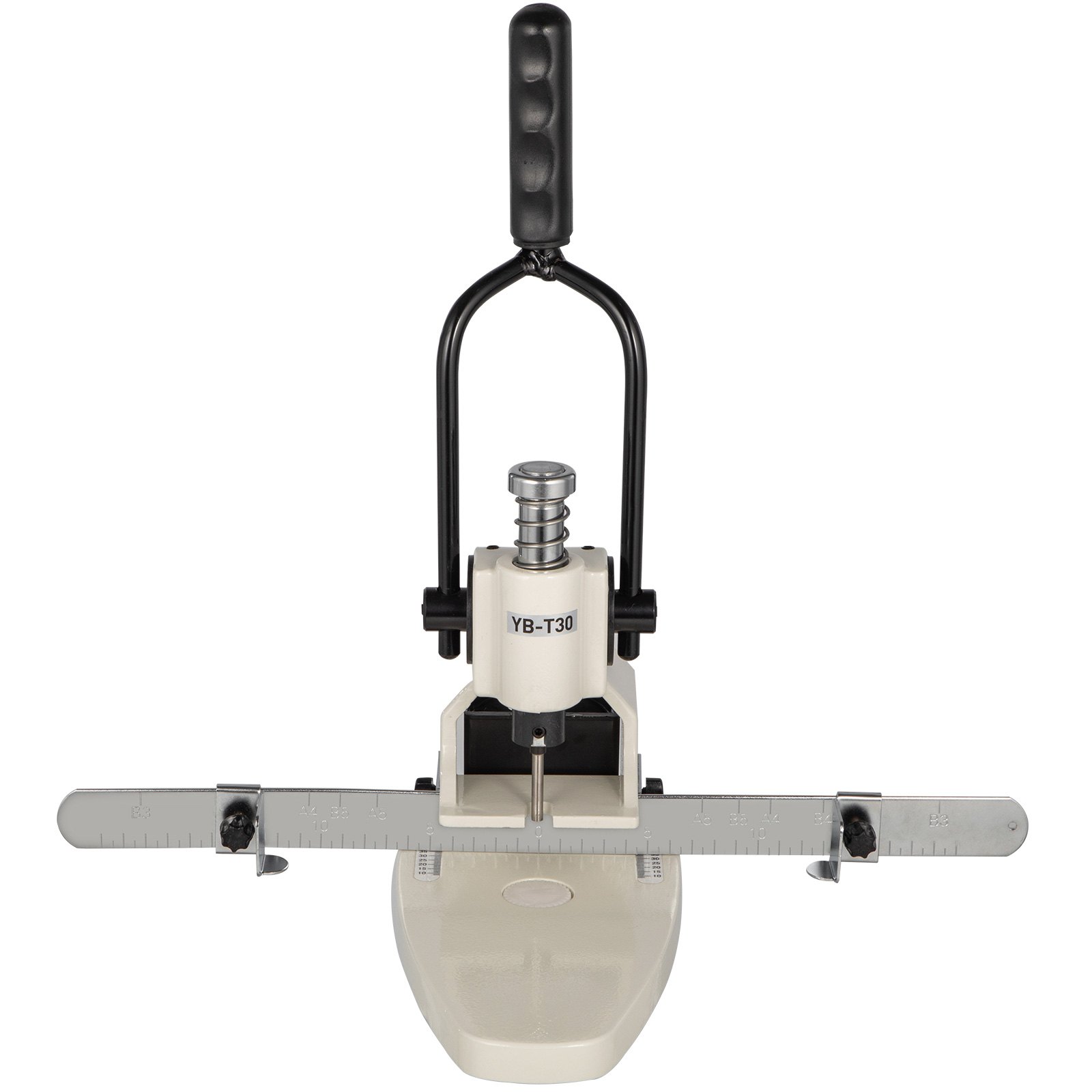 VEVOR Perforadora de Papel 1 Orificio Perforadora de Gruesos y Esfuerzo Capacidad de 300 Hojas Diámetro 3 mm Perforadora de Agujero 13x26,5x37 cm con Cuerpo de Metal y Taladro de Acero para Oficinas