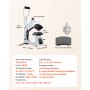 VEVOR Máquina de Prensado Térmico para Gorras 580 W, Prensa Térmica para Gorras con Placa Calefactora, Control Preciso de Temperatura y Tiempo, para Proyectos de Sublimación y Planchado, Blanco