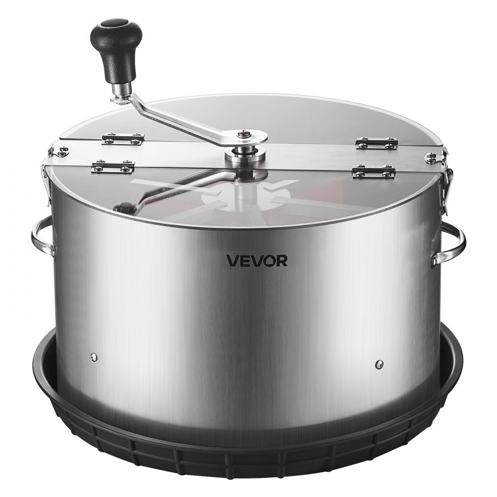 VEVOR Máquina Recortadora de Cuenco de Hojas Manual 370 mm, Recortadora de Cuenco de Hoja de Brote con Tapa Transparente y Rejilla de Acero Inoxidable, Corte Visual, para Cogollos, Brotes, Hierbas