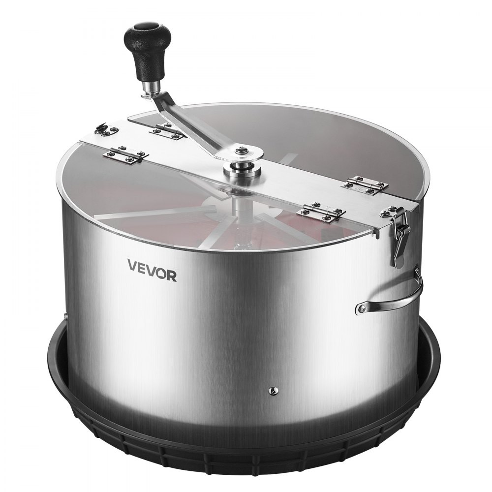 VEVOR Máquina Recortadora de Cuenco de Hojas Manual 370 mm, Recortadora de Cuenco de Hoja de Brote con Tapa Transparente y Rejilla de Acero Inoxidable, Corte Visual, para Cogollos, Brotes, Hierbas