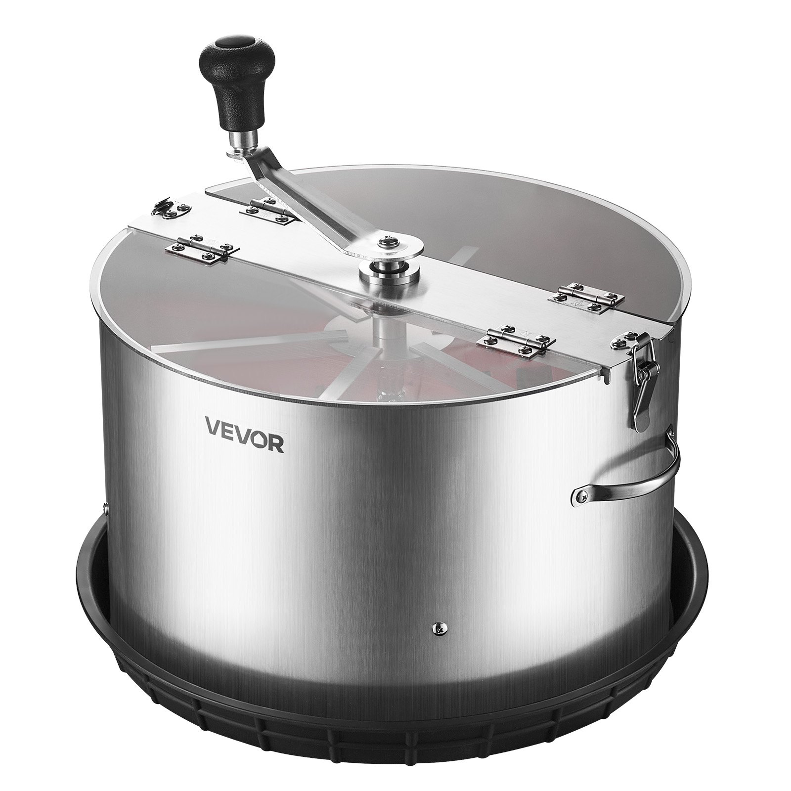 VEVOR Máquina Recortadora de Cuenco de Hojas Manual 370 mm, Recortadora de Cuenco de Hoja de Brote con Tapa Transparente y Rejilla de Acero Inoxidable, Corte Visual, para Cogollos, Brotes, Hierbas