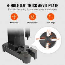 VEVOR Prensa de eje prensa de eje manual de 3 toneladas, altura máxima de 12,2", prensa de eje de escritorio manual de hierro fundido resistente, prensa manual de precisión para estampar, doblar