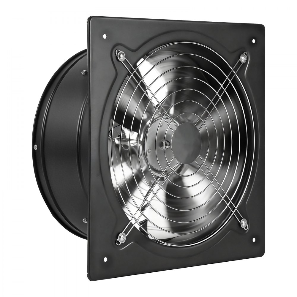 VEVOR Ventilador Extractor de 70 W 2647 m³/h, Extractor de Aire de 305 mm, con Interruptor de Velocidad Válvula contra Retorno, Montaje para Pared, Ventilación para Ático Taller Sótano Garaje Cocina